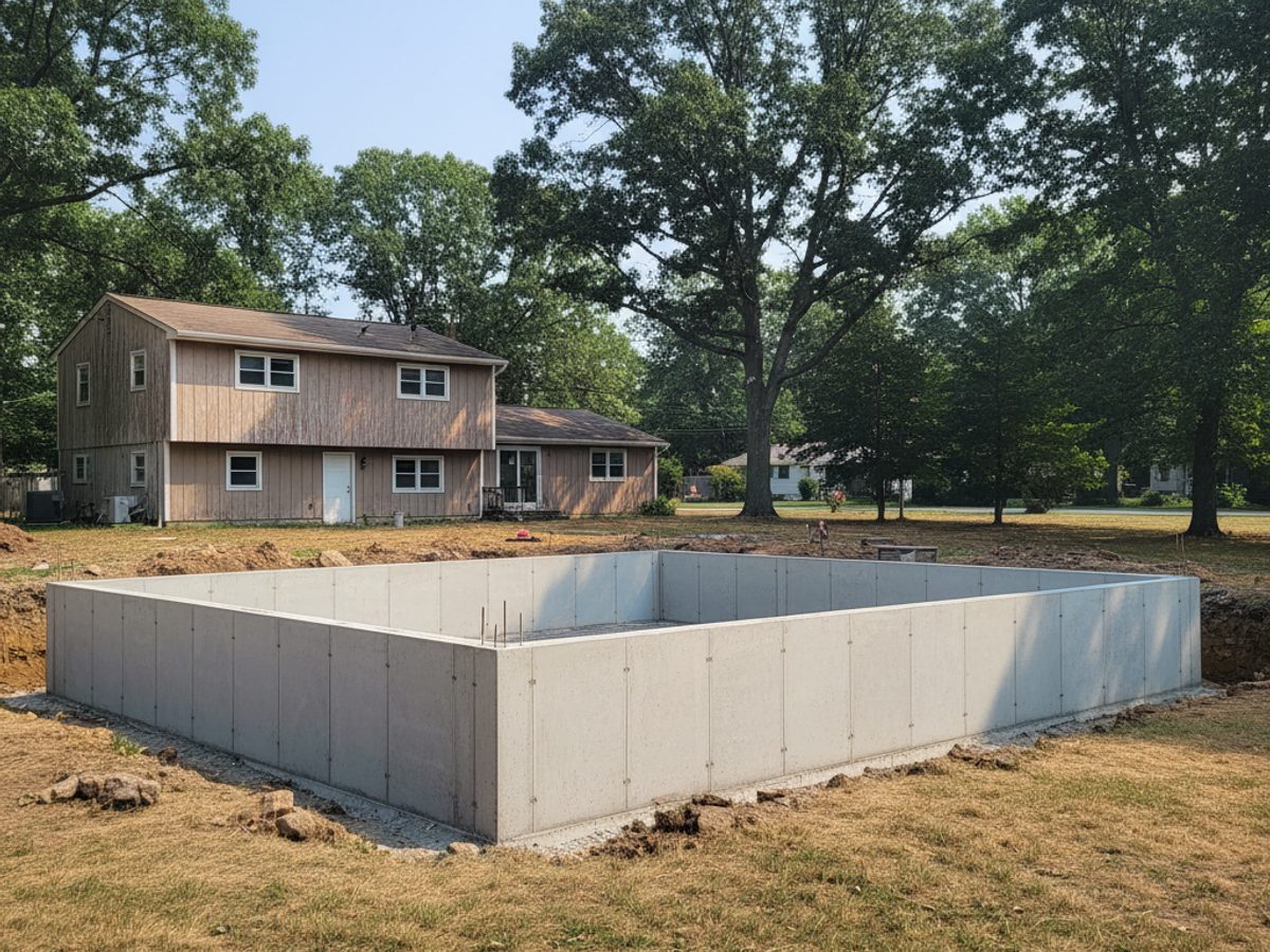 Concrete Patios completed by Pioneer Concrete Co in Island Park, NY